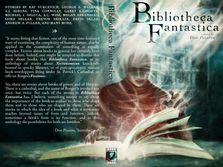 Bibliotheca Fantastica Cover Design - Man Sitting & Reading